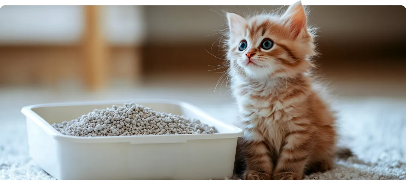 Как приучить котёнка к лотку