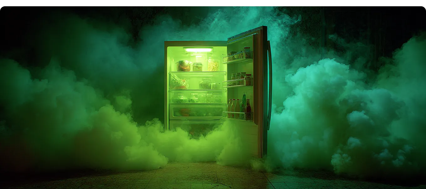 Как устранить неприятный запах в холодильнике