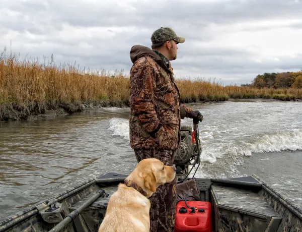 В каких случаях охота с лодки запрещена