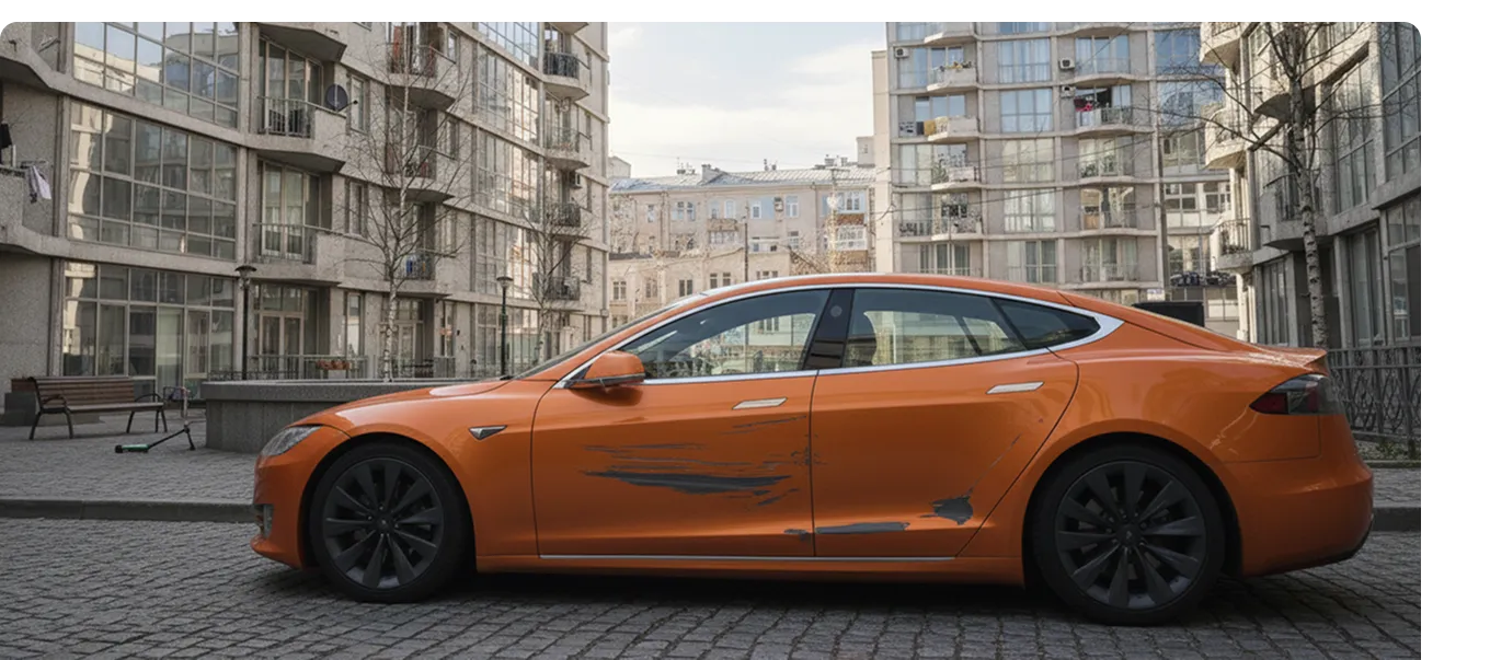 Что делать, если во дворе поцарапали машину: руководство к действию