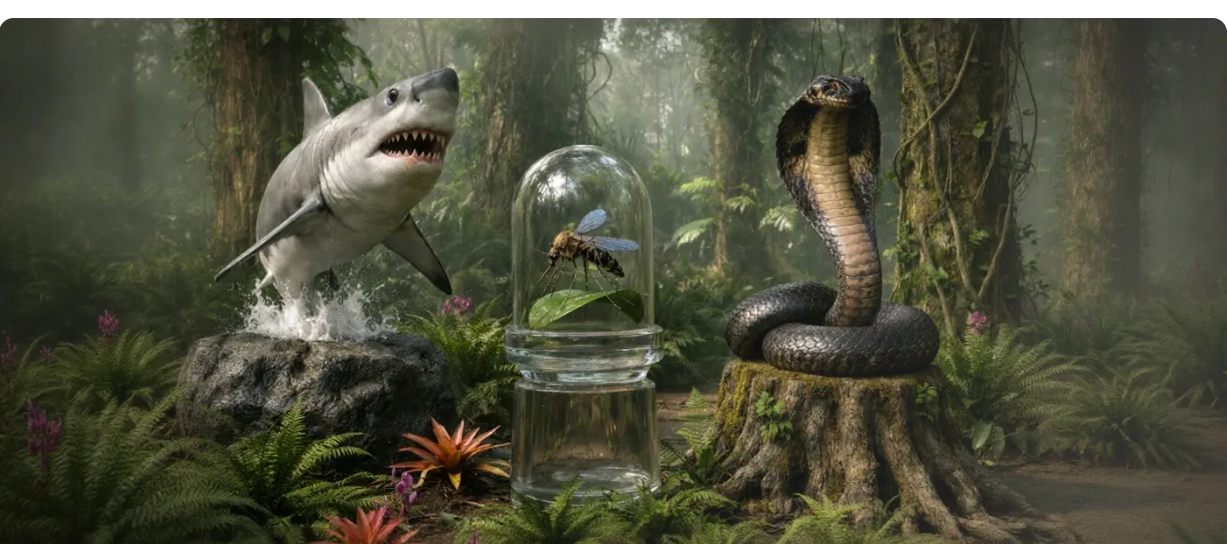 ТОП-10 самых опасных животных планеты