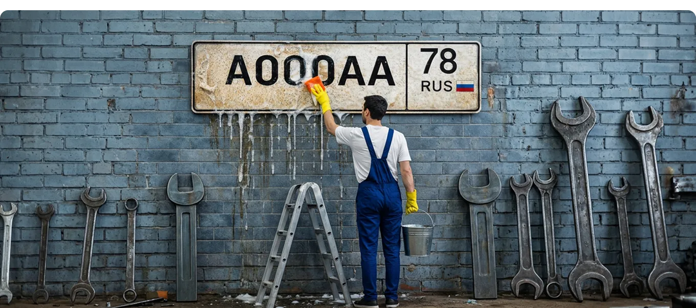 Грязь на номере: от штрафа до лишения прав