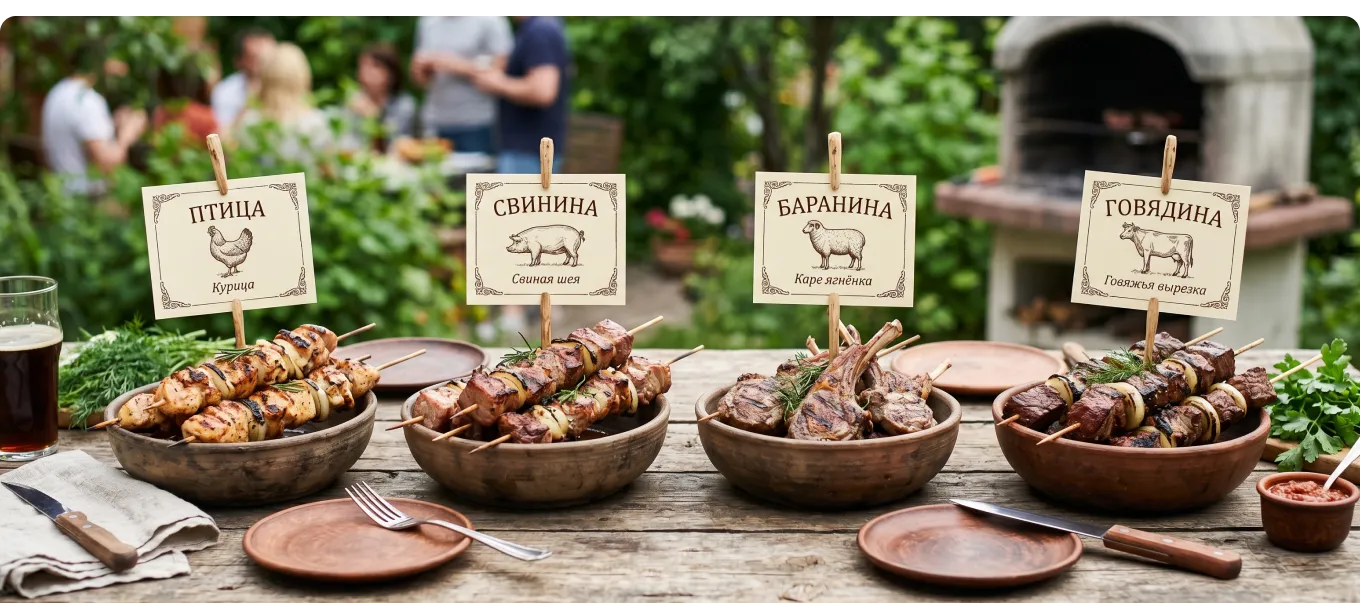 Из какого мяса получится идеальный шашлык